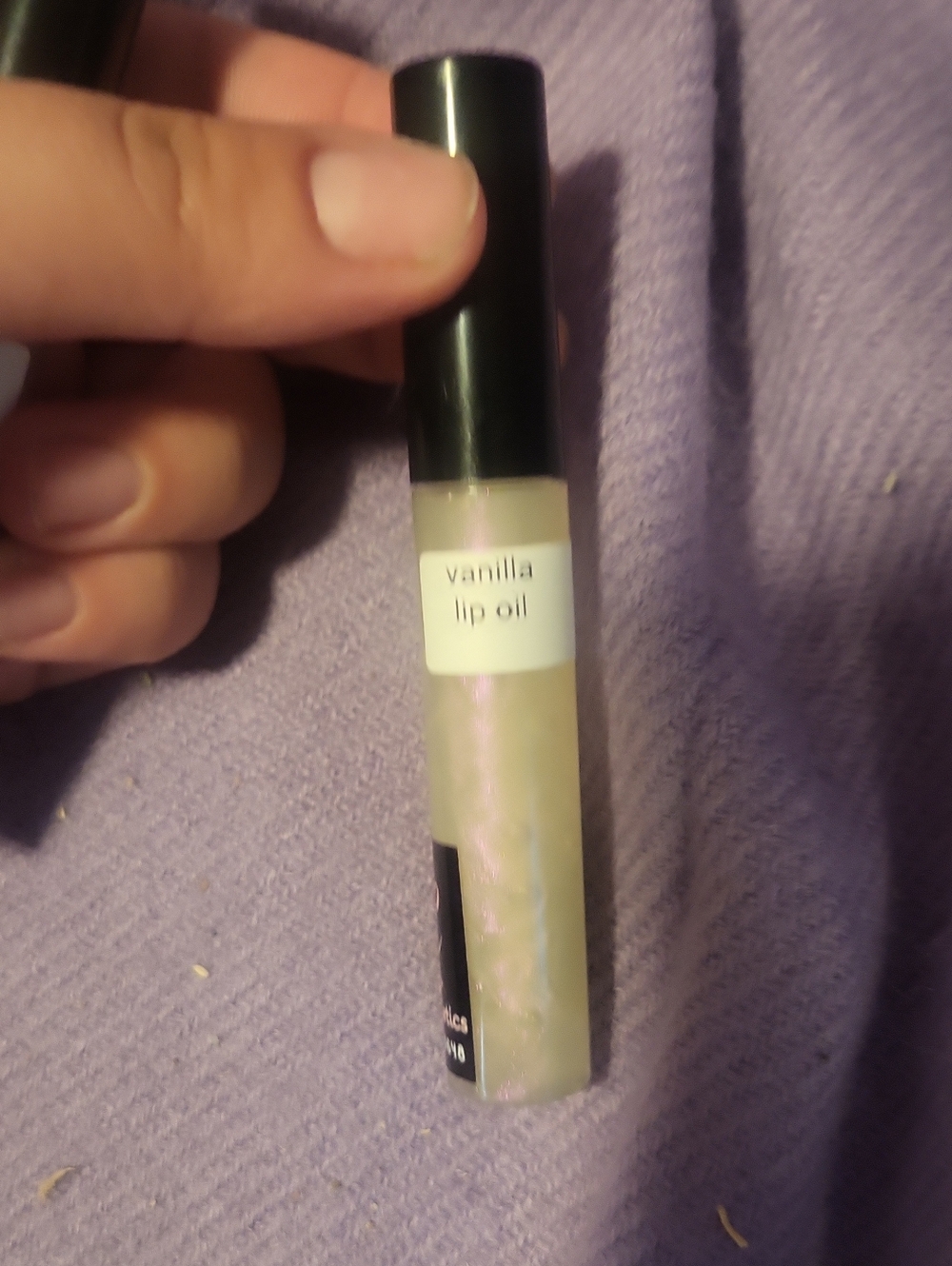 Vanilla Lip Oil - Sheer Shimmer Hydration Handmade Qt 1